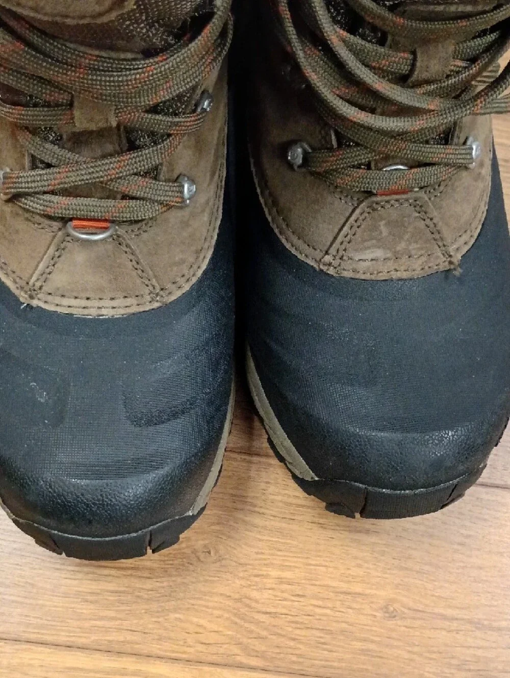 The North Face Olive Green Brown Waterproof Hiking Boots